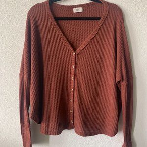 Casual Burnt Orange Top